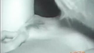 The guy licked the hairy pussy of his sleeping stepsister