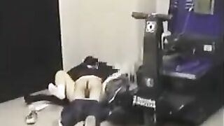 The guy lowered his pants and began to engage in anal with his girlfriend