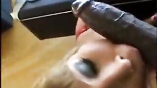 Flexible big black cocks in threesome action