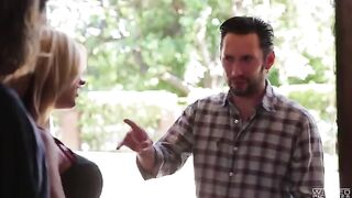 A guy had sex with a beautiful girl with fake boobs