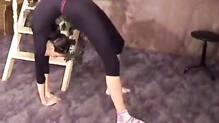 The flexible gymnast has excellent skills in sex too, especially stretching