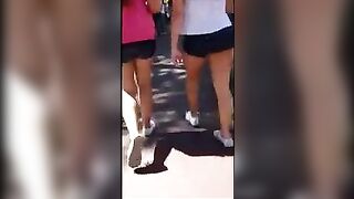 A student with a stunning ass was caught in a compromising situation