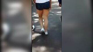 A student with a stunning ass was caught in a compromising situation