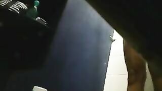 A girl has sex in the shower and there is a hidden camera