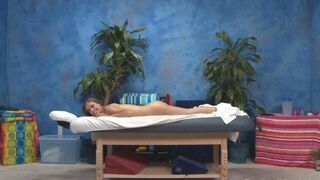 Relaxing massage turns into an erotic one for a young lady