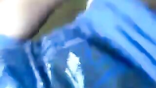 I lowered my underpants and took out the overgrown bolt began to jerk it