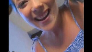 A little guy with big dreams fucked a hot babysitter with small tits