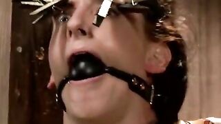 The poor girl was tied up and mocked in a sadistic game