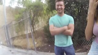 The guys tried to fuck on camera right in the street