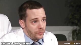 A doctor has sex with one of the interns in her office