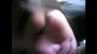 The Chinese carefully sucks the dick of her broken boyfriend in the mouth