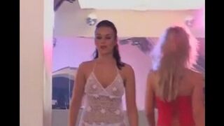 A group sex party is organized by sexy models after the show