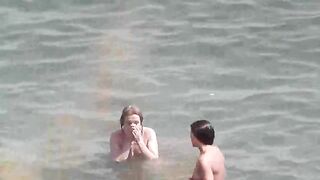 Bathing in the sea naked is incredibly exciting, especially for eporn lovers