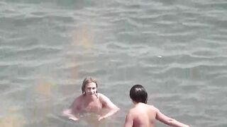 Bathing in the sea naked is incredibly exciting, especially for eporn lovers