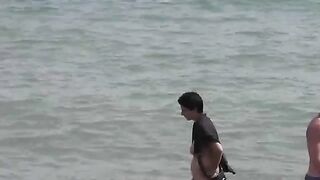 Bathing in the sea naked is incredibly exciting, especially for eporn lovers