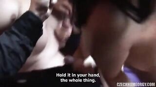 Drunk orgy at home with a pregnant woman involved