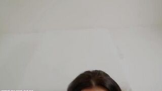 They poured sperm on the face of beautiful tits