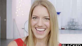 Black dick is fucking all holes of a hot blondie in this video