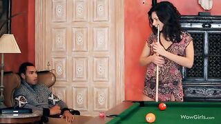 A guy brought to a girl a long-awaited pleasure from the tongue