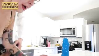 And the pussy flew over the bumps, a thrilling scene to watch!