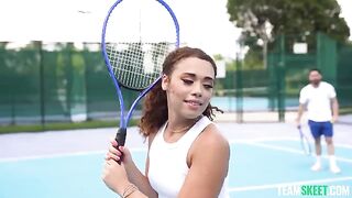 Girl was practicing sports and then she had sex with her boyfriend