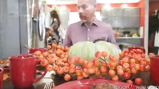 I stuffed my wife's cherry pie with a big cock