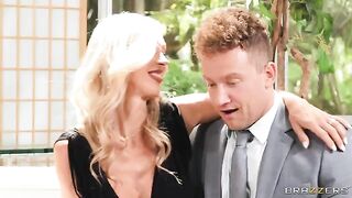 A blonde is fucking with two guys in an intense reunion episode