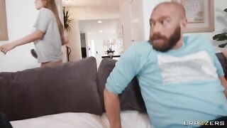 Horny girlfriend gets a secret creampie from lover