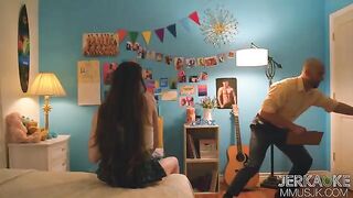 Freshman girl breaks the rule to fuck a professor