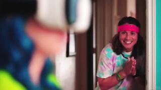 Realistic VR sex with a variety of role games on the bed