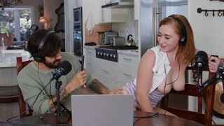 I was fucked by a redhead in the pussy during the podcast