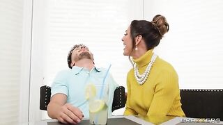A classy lady from the suburbs gets obsessed with cum