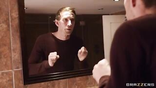 A man fucked a brunette for the sake of his wife's fantasies