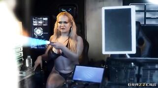 Blonde Pornstars in Space, a hot parody video