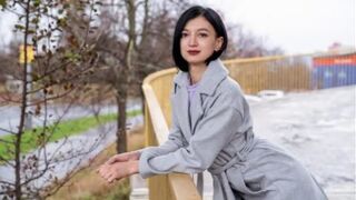 A little quiet Russian brunette I met on the streets
