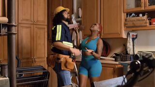 A role play with a girl in a uniform, showcasing diverse interactions