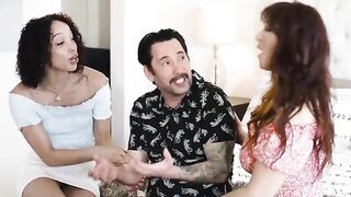 A man with a big dick fucks his lonely and bored wife