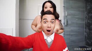 Tokyo Leigh needs help with her job as a Brazzers model