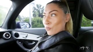 A hot and hungry cop gets his cock sucked in the car