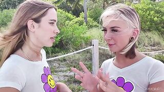 I did not expect such an unexpected sex threesome with beauties