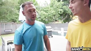 A girl with symptoms of nymphomania fucks with several guys