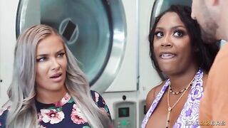 Doing the laundry and having sex in the laundry room