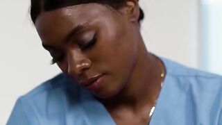 Forbidden feelings. A massage turns into a lesbian sex session for two beautiful ebony stars