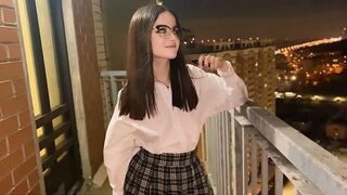 Why don't we do it with a view of the city? - Exclusive HD porn