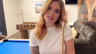 A bet lost, and the pool table became a place for intimacy
