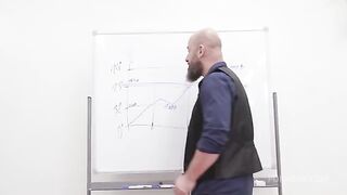 Our ass is again covered with cum from a gangbang. It's a mess!