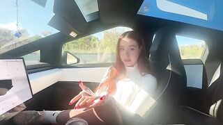 In cybertruck, I'm gonna give you a blowjob