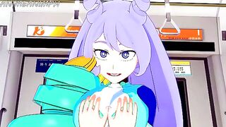 Nejire Hado gets her pussy filled with Deku's cum in 3D hentai