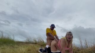 Pinay woman tried risky sex on the mountain top