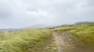 Pinay woman tried risky sex on the mountain top